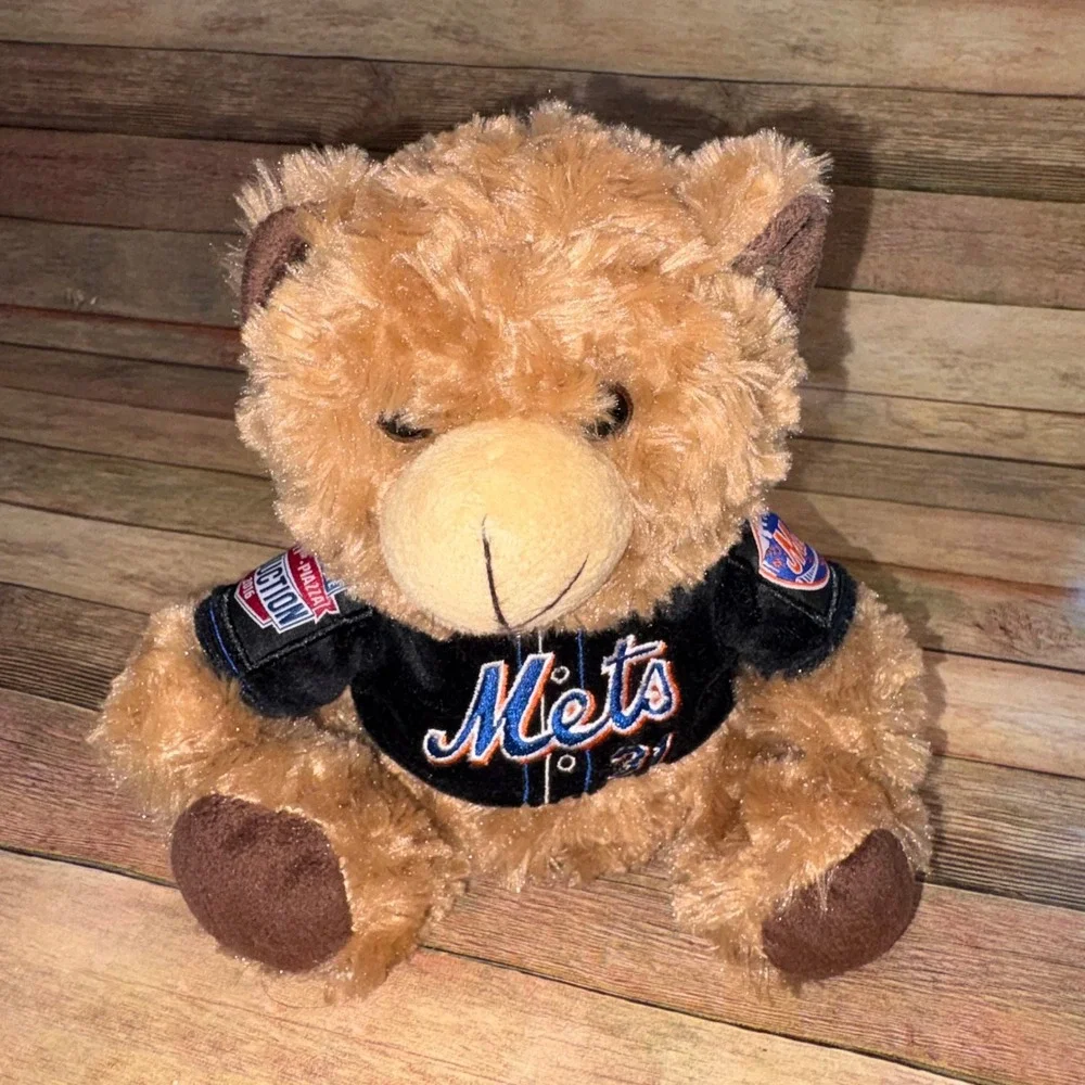Mike Piazza HOF 2016 Plush Bear NY Mets 8in Brown Forever Collectibles